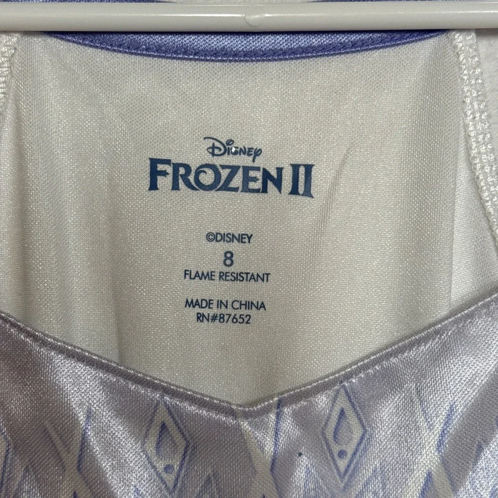 Frozen Disney Long Dress Costume For Girls Size 8 Halloween